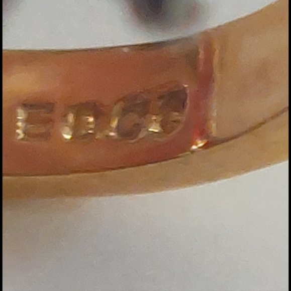 Size8 goldtone 14kge edco ring super sparkly rhinestones - Picture 13 of 13